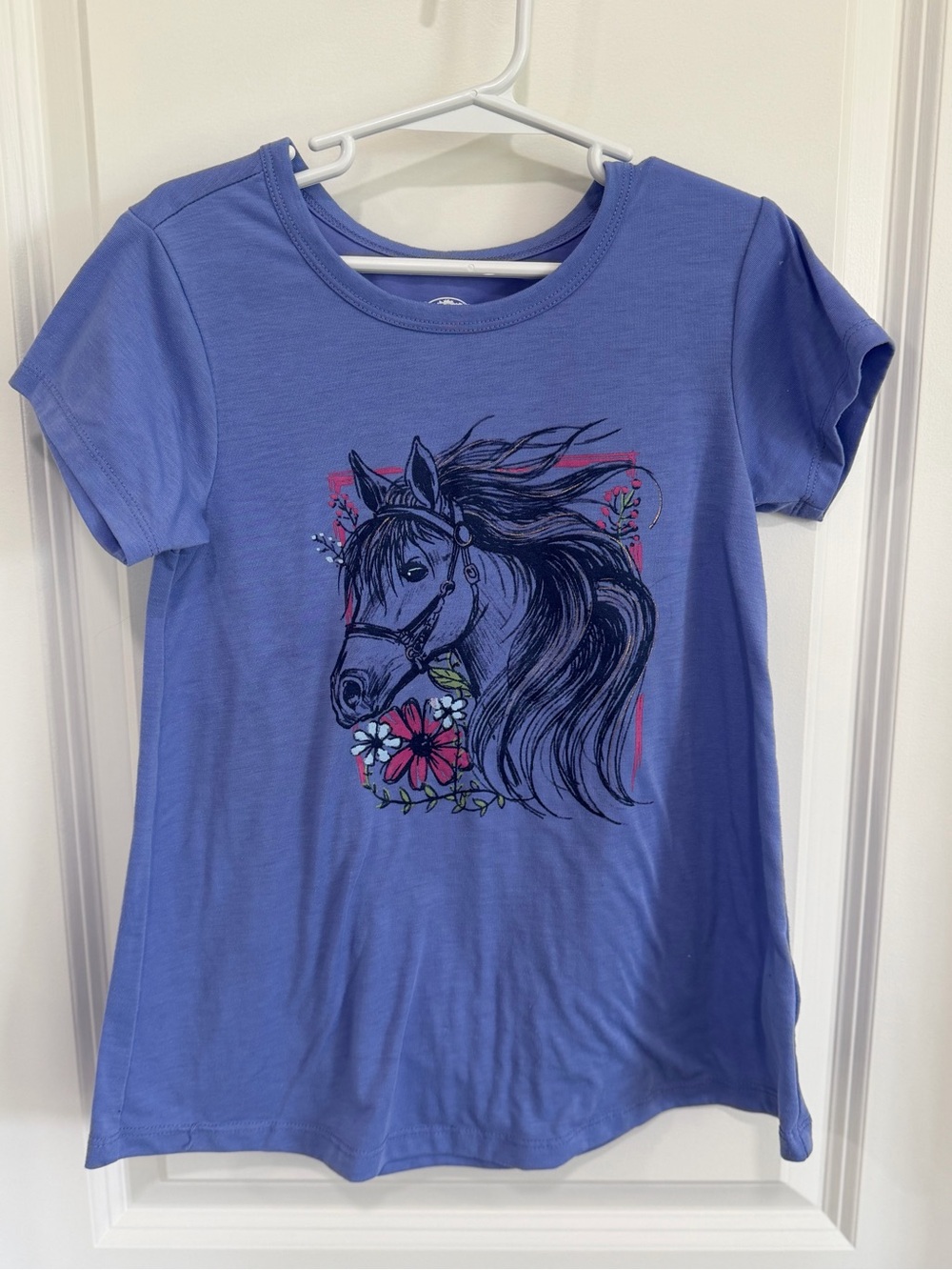 Bass Girls' Periwinkle Horse Graphic Tee